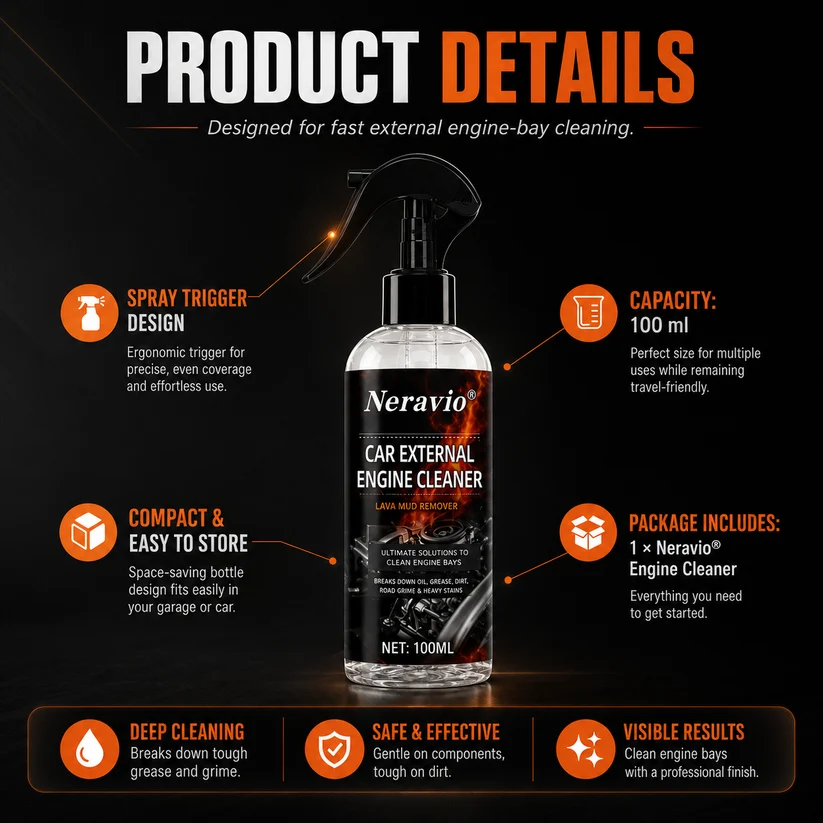 Waterless Fast Acting Car Engine Bay Cleaner