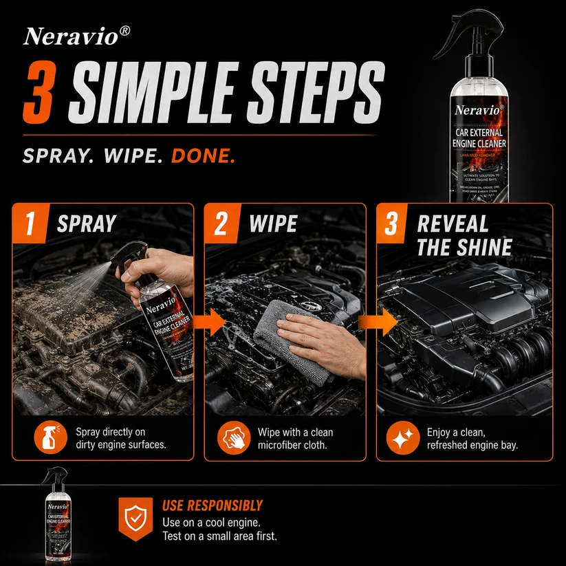 Waterless Fast Acting Car Engine Bay Cleaner