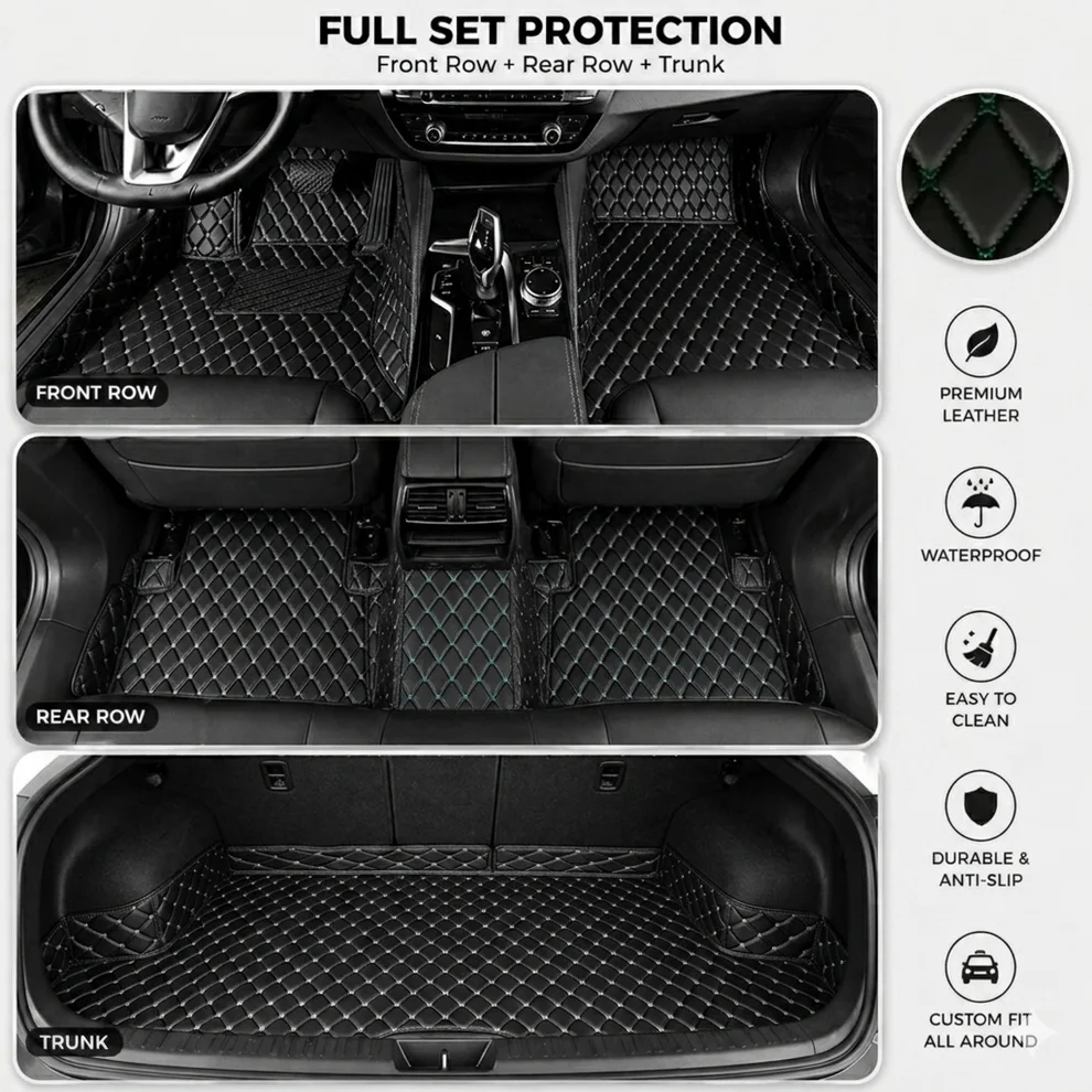Elvile 2026 Waterproof Non-slip Universal Fit Customized Floor Mats for Cars, SUVs, and Trucks